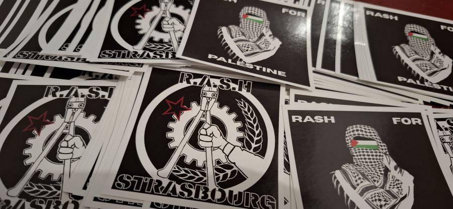 Stickers RASH Strasbourg et RASH for Palestine